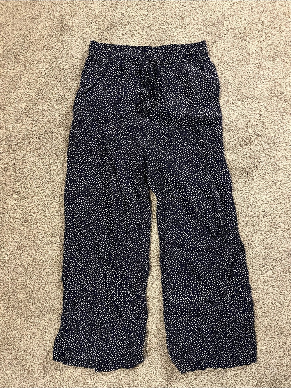 Navy Polka Dot pants